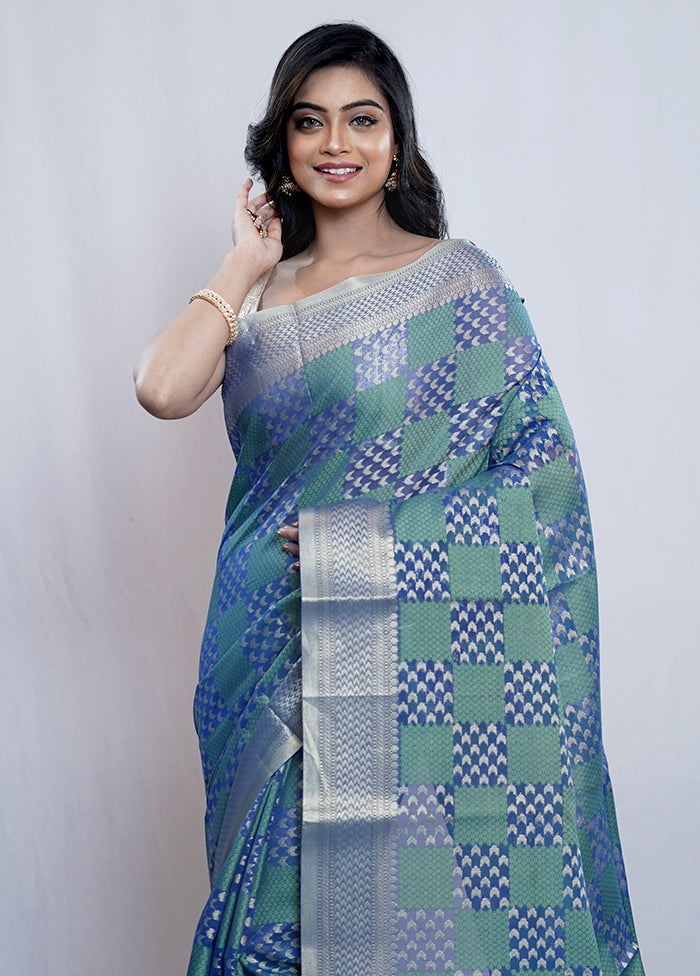 Multicolor Cotton Saree With Blouse Piece - Indian Silk House Agencies