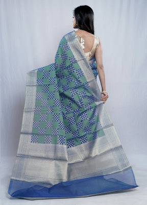 Multicolor Cotton Saree With Blouse Piece - Indian Silk House Agencies