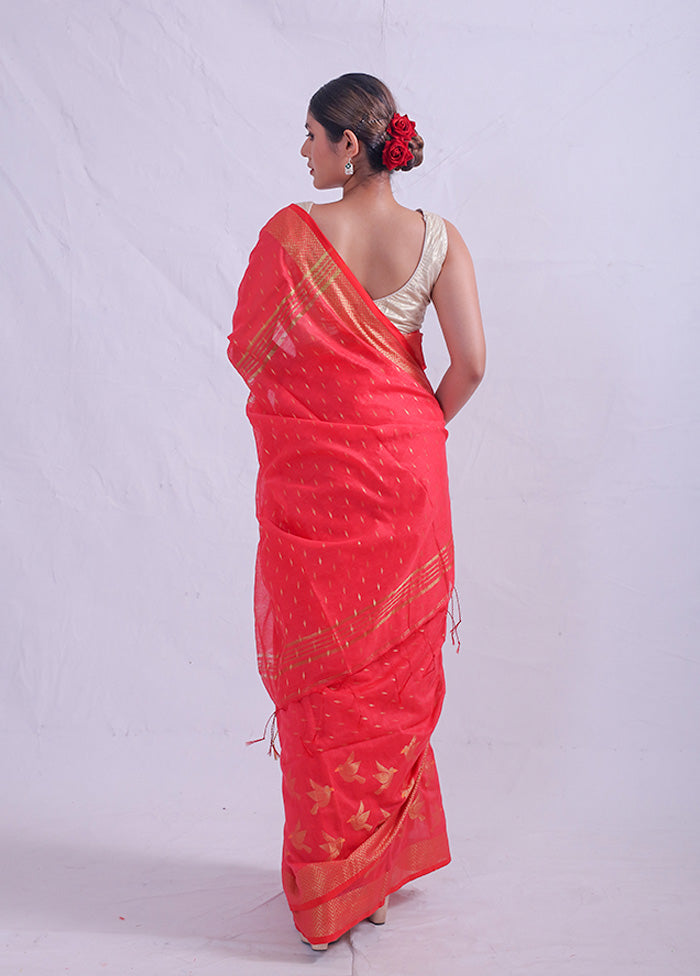 Pink Matka Silk Saree With Blouse Piece - Indian Silk House Agencies