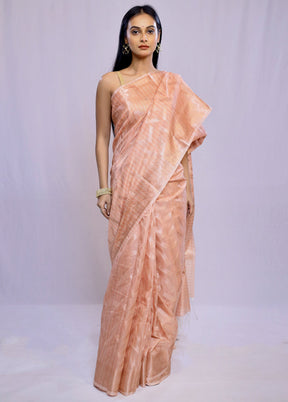 Pink Kora Silk Saree With Blouse Piece - Indian Silk House Agencies