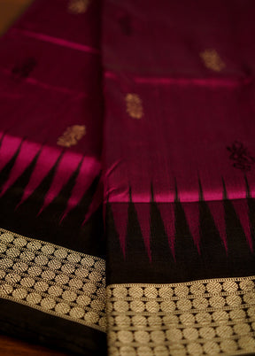 Purple Bomkai Pure Silk Saree With Blouse Piece - Indian Silk House Agencies