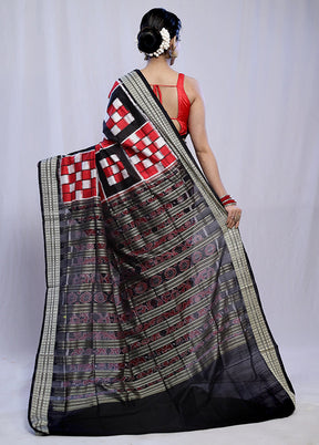 Red Bomkai Pure Silk Saree With Blouse Piece - Indian Silk House Agencies