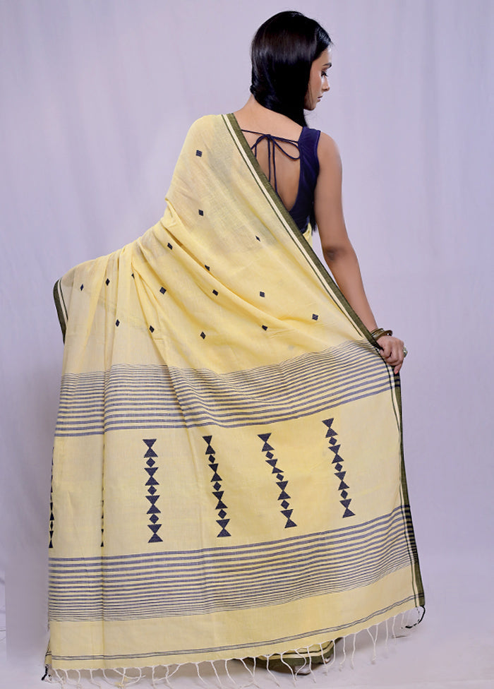 Yellow Matka Silk Saree With Blouse Piece - Indian Silk House Agencies