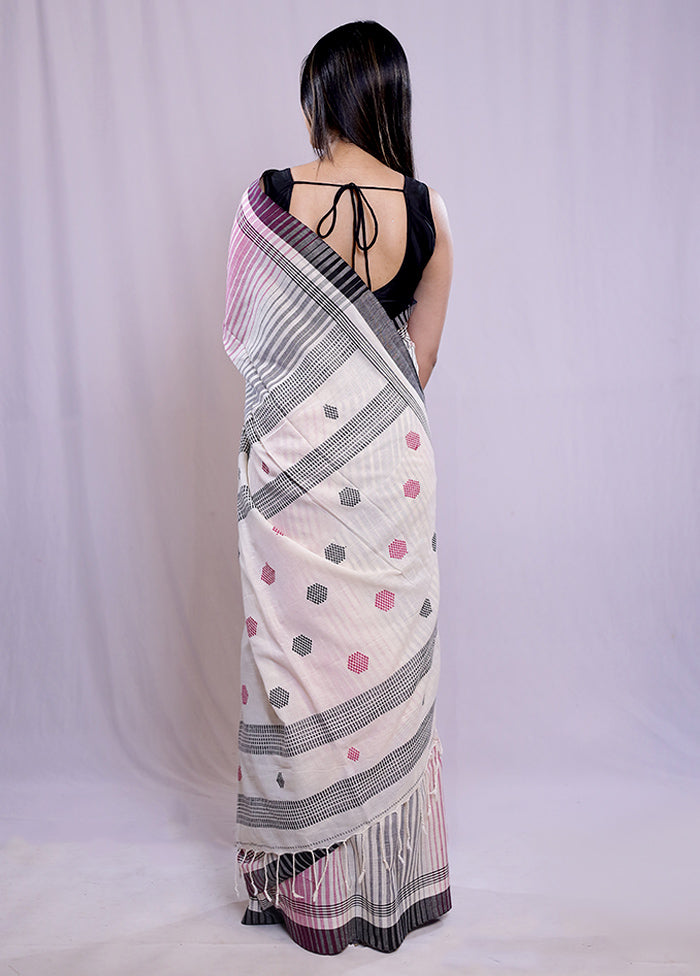 Cream Matka Silk Saree With Blouse Piece - Indian Silk House Agencies