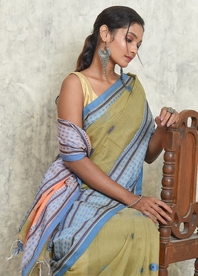 Green Matka Silk Saree With Blouse Piece - Indian Silk House Agencies