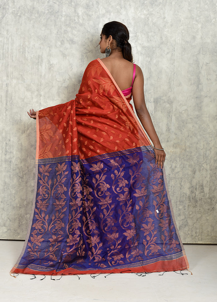 Maroon Matka Silk Saree With Blouse Piece - Indian Silk House Agencies