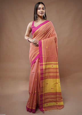 Yellow Matka Silk Saree With Blouse Piece - Indian Silk House Agencies