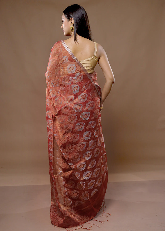 Pink Matka Pure Silk Saree With Blouse Piece - Indian Silk House Agencies