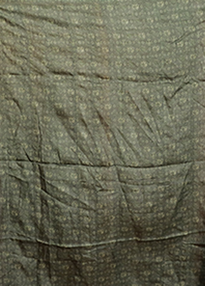 Black Handloom Matka Pure Silk Saree With Blouse Piece