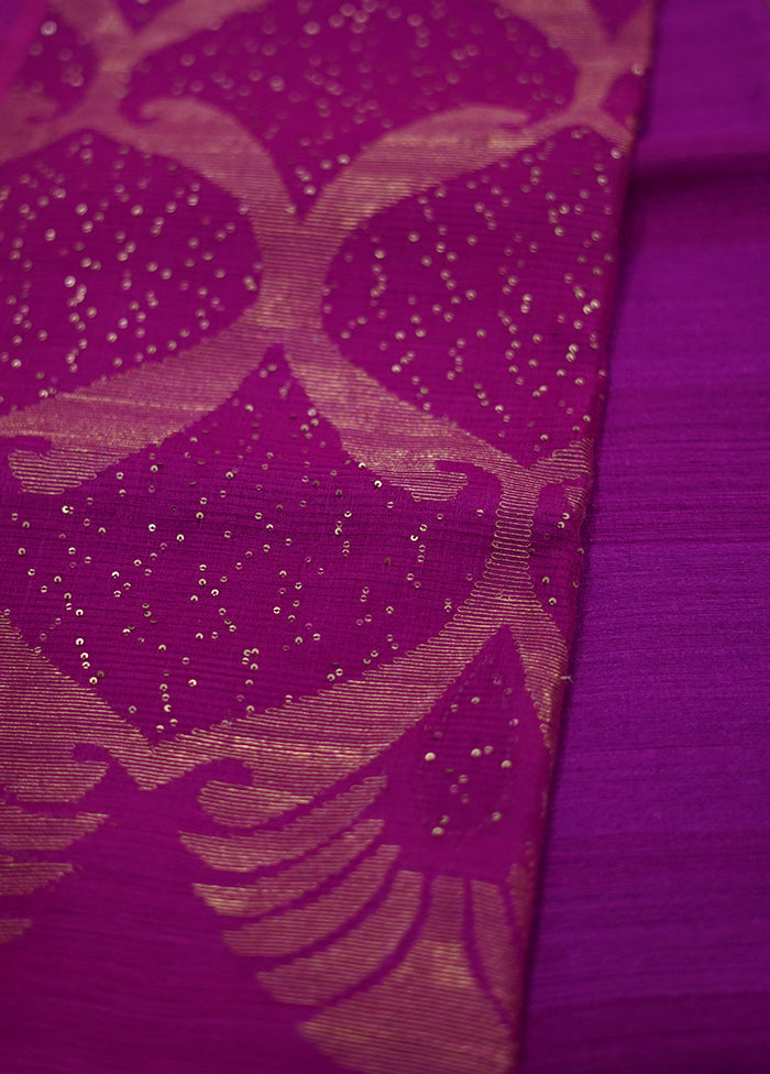 Pink Matka Pure Silk Saree With Blouse Piece - Indian Silk House Agencies