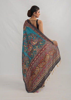 Brown Dupion Silk Saree With Blouse Piece - Indian Silk House Agencies