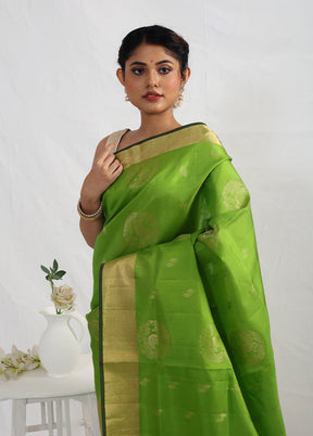 Pink Kanjivaram Pure Silk Saree With Blouse Piece - Indian Silk House Agencies