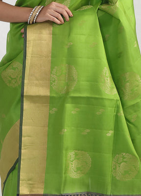 Pink Kanjivaram Pure Silk Saree With Blouse Piece - Indian Silk House Agencies