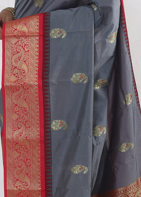 Pink Kanjivaram Silk Saree With Blouse Piece - Indian Silk House Agencies