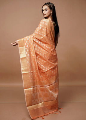 Pink Cotton Saree With Blouse Piece