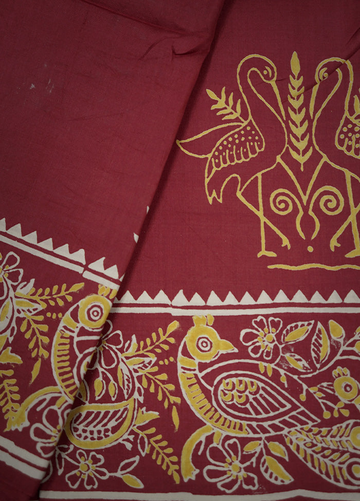 Pink Printed Pure Silk Saree With Blouse Piece - Indian Silk House Agencies