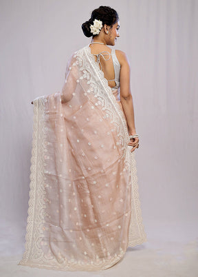 Cream Pure Kota Saree With Blouse Piece - Indian Silk House Agencies