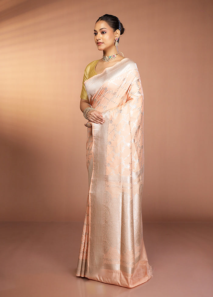 Green Banarasi Silk Saree With Blouse Piece