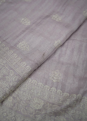 Purple Tussar Silk Saree With Blouse Piece - Indian Silk House Agencies