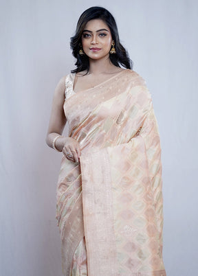 Multicolor Dupion Silk Saree With Blouse Piece - Indian Silk House Agencies