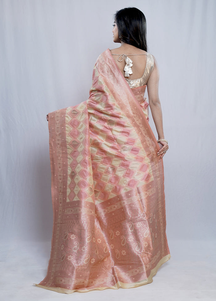 Multicolor Dupion Silk Saree With Blouse Piece - Indian Silk House Agencies