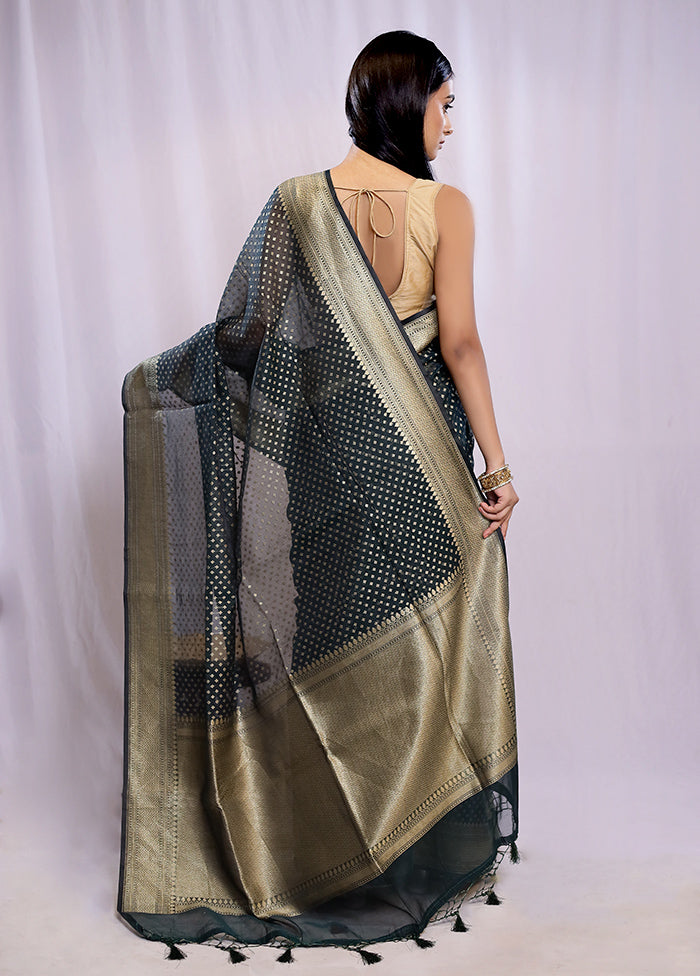 Multicolor Kora Silk Saree With Blouse Piece - Indian Silk House Agencies