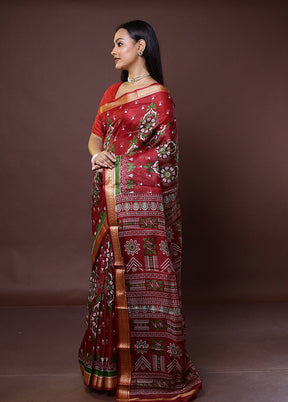 Multicolor Printed Pure Silk Saree Without Blouse Piece