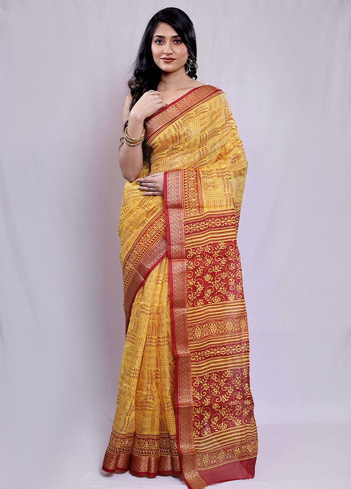 Multicolor Printed Pure Silk Saree With Blouse Piece - Indian Silk House Agencies