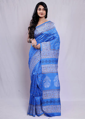 Multicolor Printed Pure Silk Saree With Blouse Piece - Indian Silk House Agencies