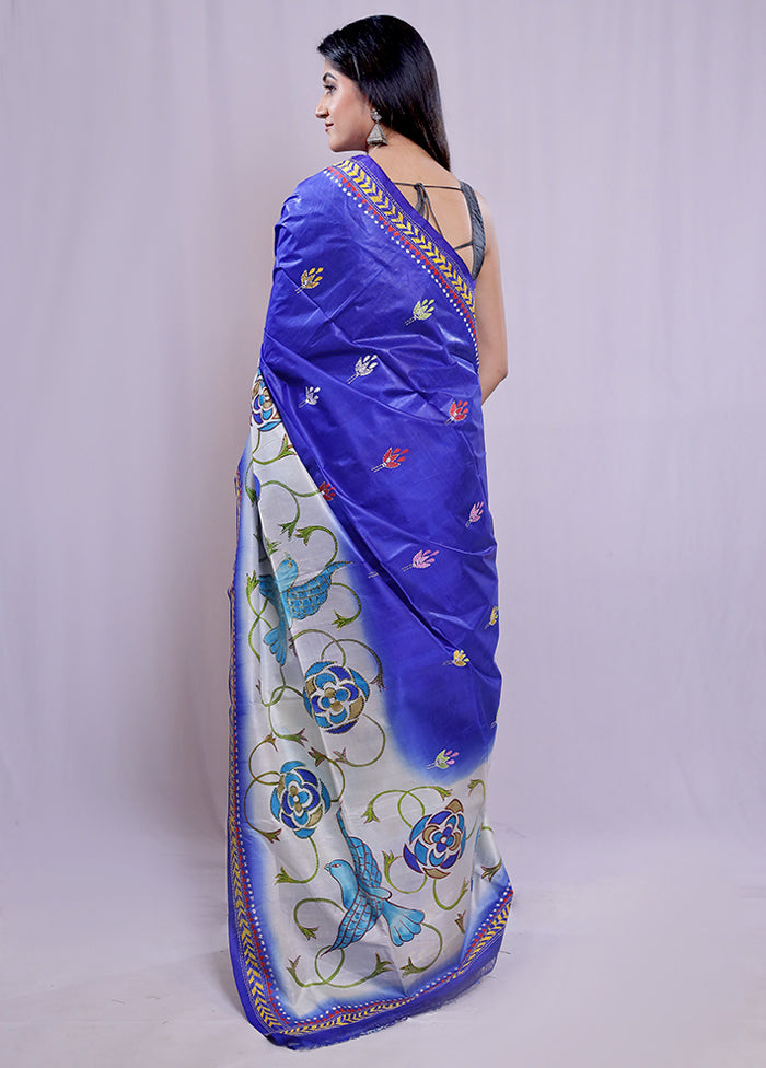 Multicolor Tussar Silk Saree With Blouse Piece - Indian Silk House Agencies