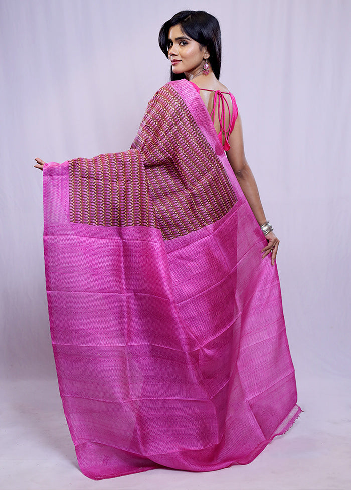 Multicolor Printed Pure Silk Saree With Blouse Piece - Indian Silk House Agencies