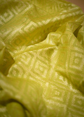 Green Kora Silk Saree With Blouse Piece - Indian Silk House Agencies