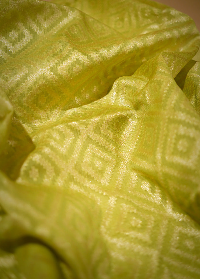 Green Kora Silk Saree With Blouse Piece - Indian Silk House Agencies