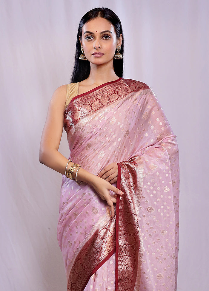 Multicolor Kora Silk Saree With Blouse Piece - Indian Silk House Agencies