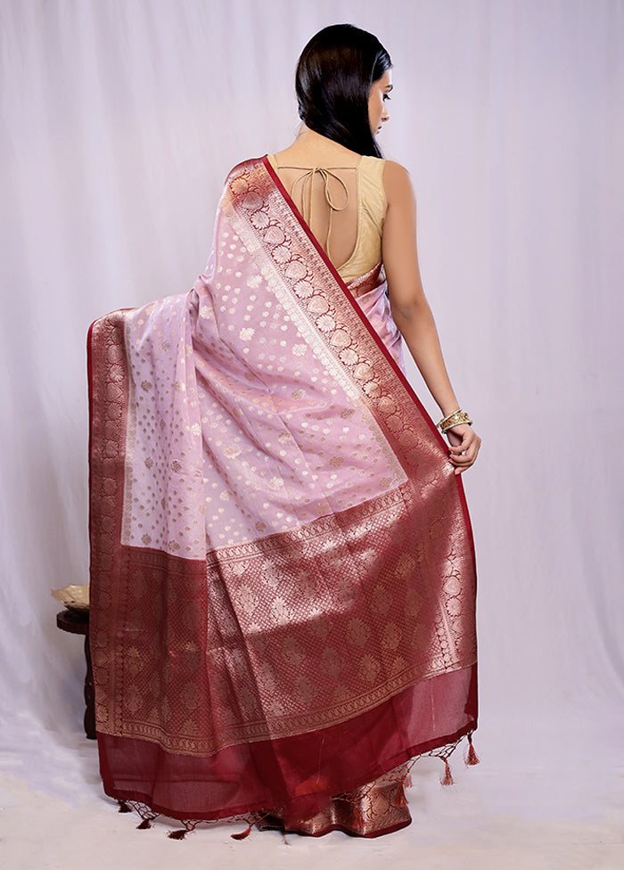 Multicolor Kora Silk Saree With Blouse Piece - Indian Silk House Agencies