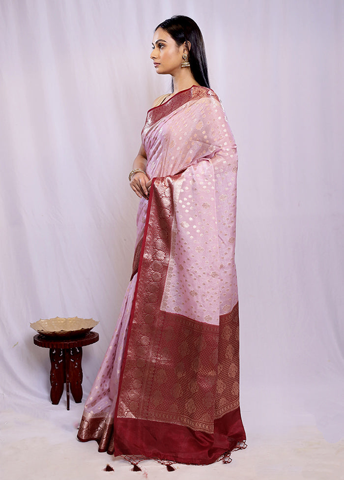 Multicolor Kora Silk Saree With Blouse Piece - Indian Silk House Agencies