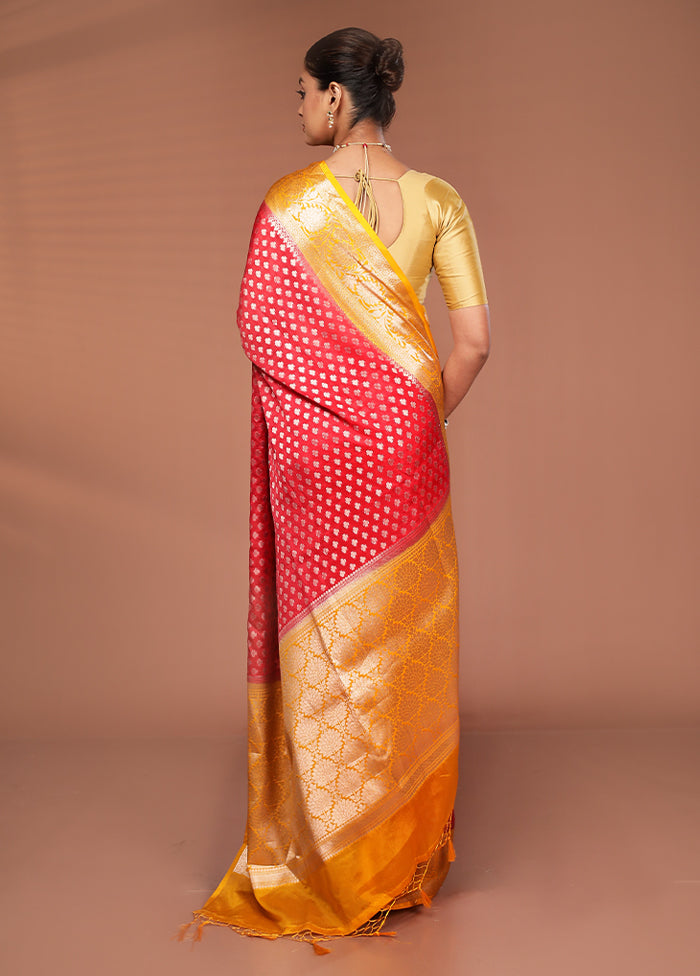 Multicolor Georgette Saree With Blouse Piece