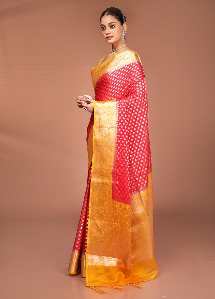 Multicolor Georgette Saree With Blouse Piece