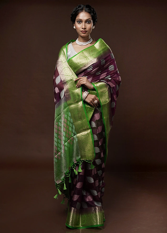 Pink Dupion Silk Saree With Blouse Piece - Indian Silk House Agencies