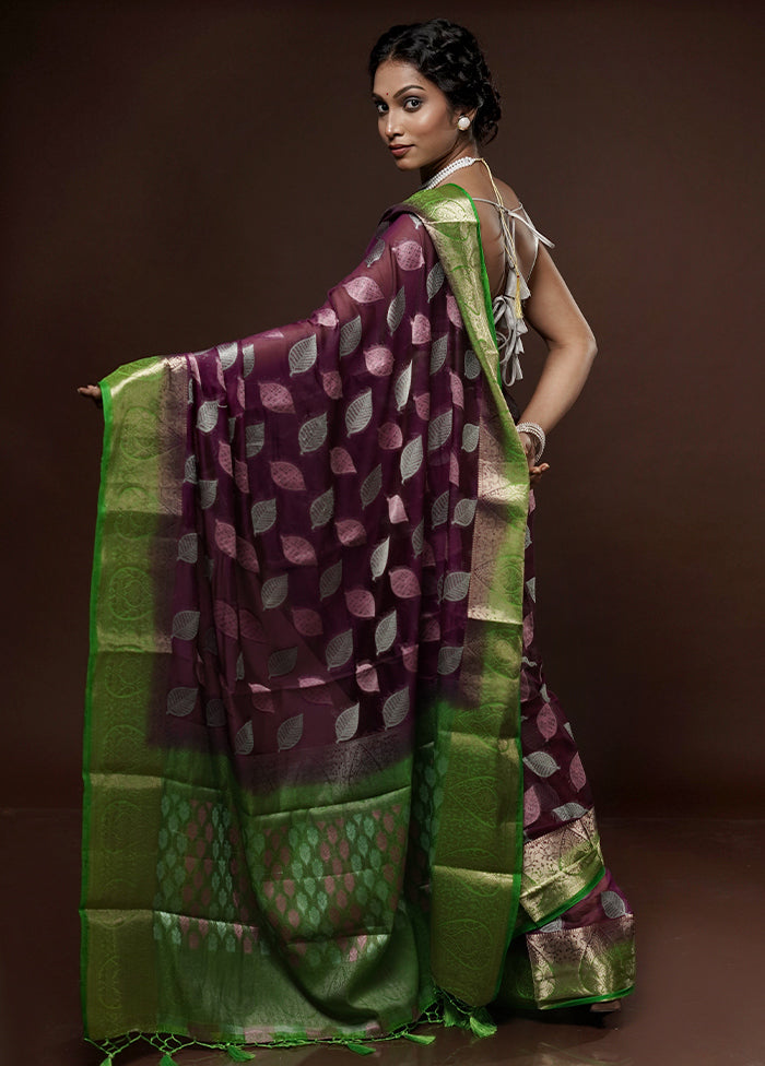 Pink Dupion Silk Saree With Blouse Piece - Indian Silk House Agencies