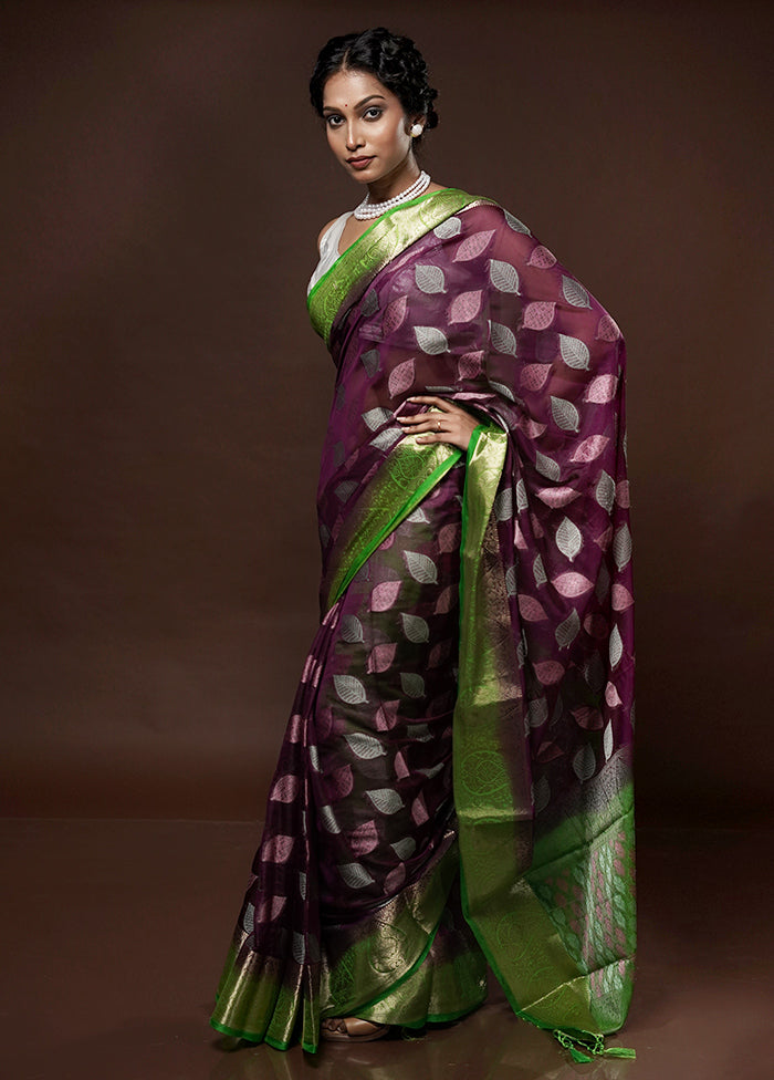 Pink Dupion Silk Saree With Blouse Piece - Indian Silk House Agencies