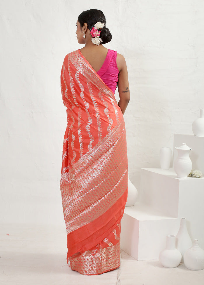 Pink Dupion Silk Saree With Blouse Piece - Indian Silk House Agencies