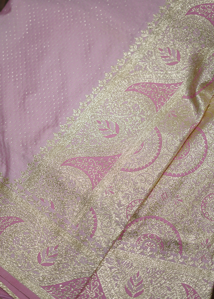 Pink Dupion Silk Saree With Blouse Piece - Indian Silk House Agencies