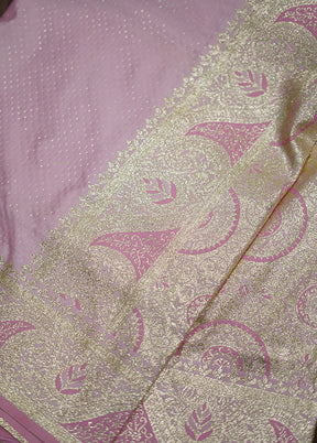 Pink Dupion Silk Saree With Blouse Piece - Indian Silk House Agencies