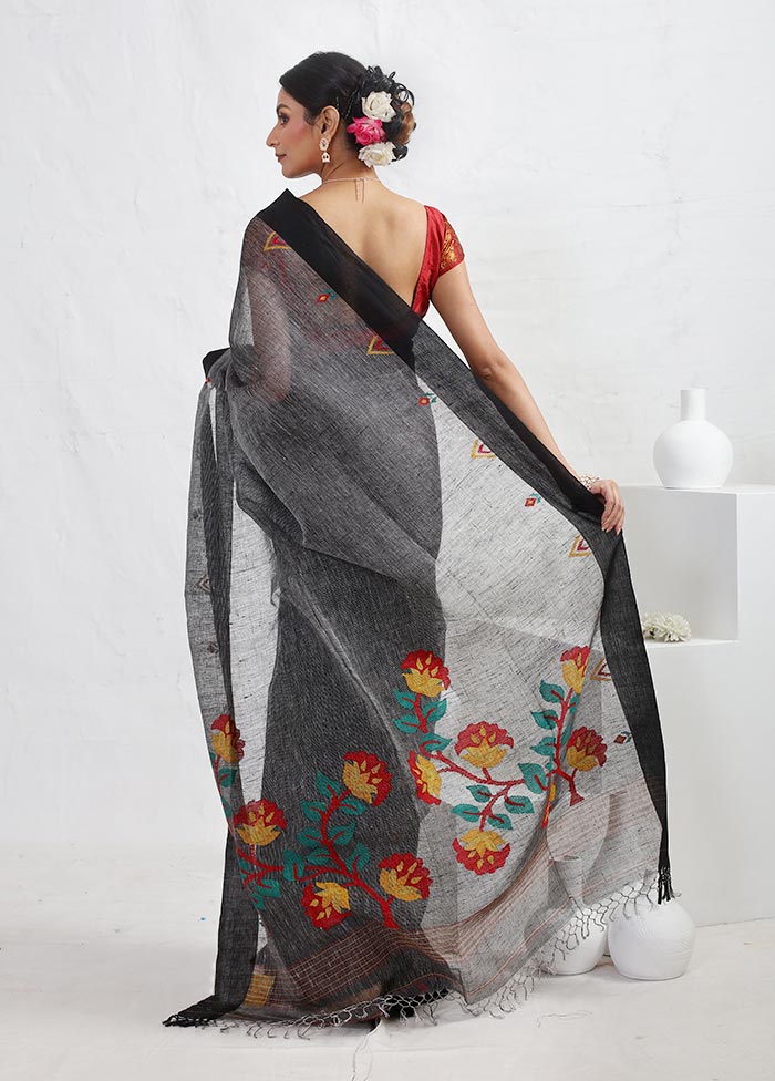 Grey Matka Pure Silk Saree With Blouse Piece - Indian Silk House Agencies