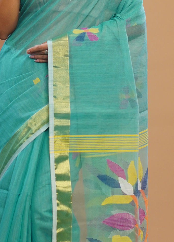 Green Matka Silk Saree With Blouse Piece - Indian Silk House Agencies