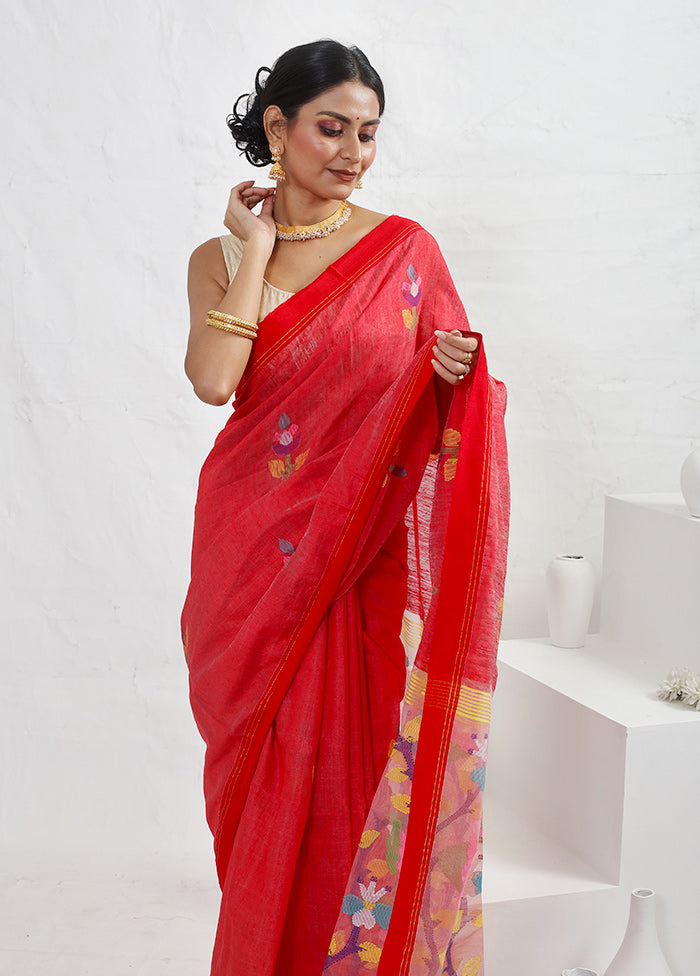 Pink Matka Pure Silk Saree With Blouse Piece - Indian Silk House Agencies