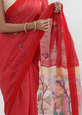 Pink Matka Pure Silk Saree With Blouse Piece - Indian Silk House Agencies