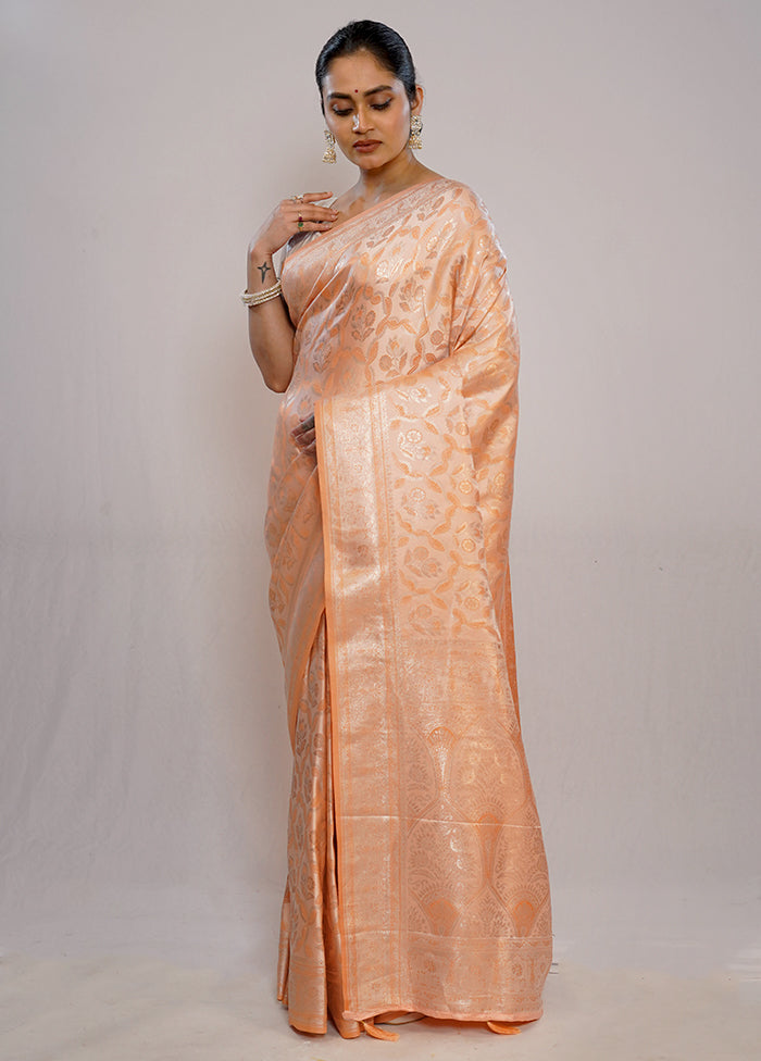 Pink Dupion Silk Saree With Blouse Piece - Indian Silk House Agencies