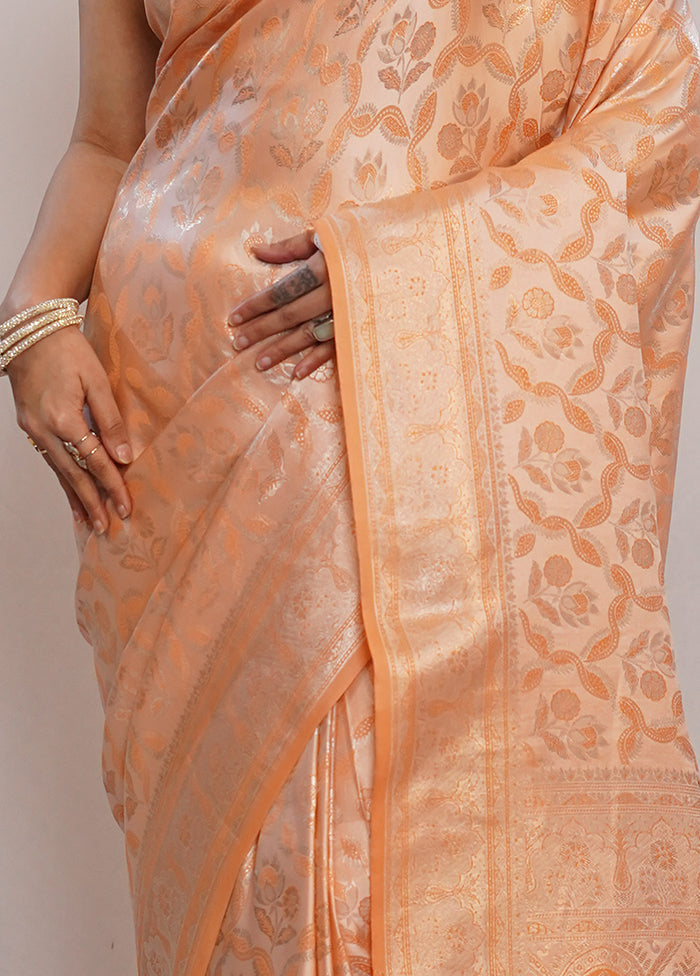 Pink Dupion Silk Saree With Blouse Piece - Indian Silk House Agencies